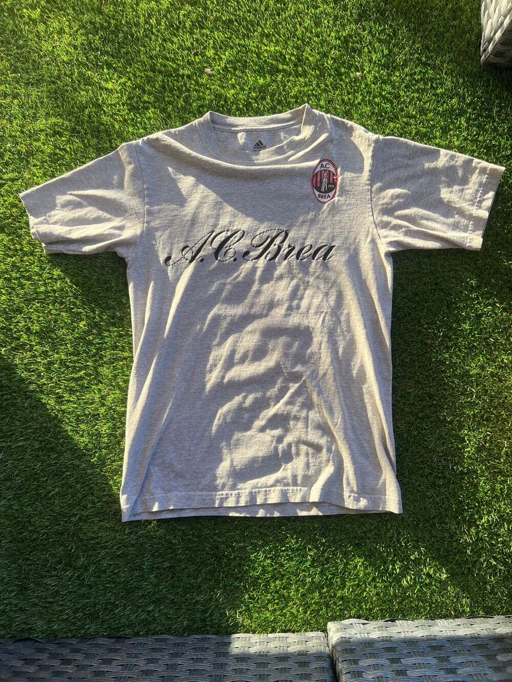 Adidas AC Brea Graphic T-Shirt Gray Size S